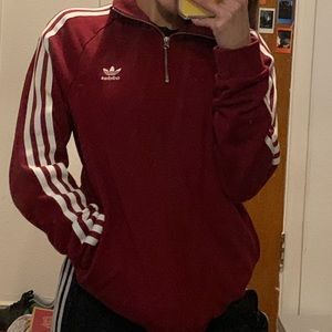 Burgundy Adidas Sweater